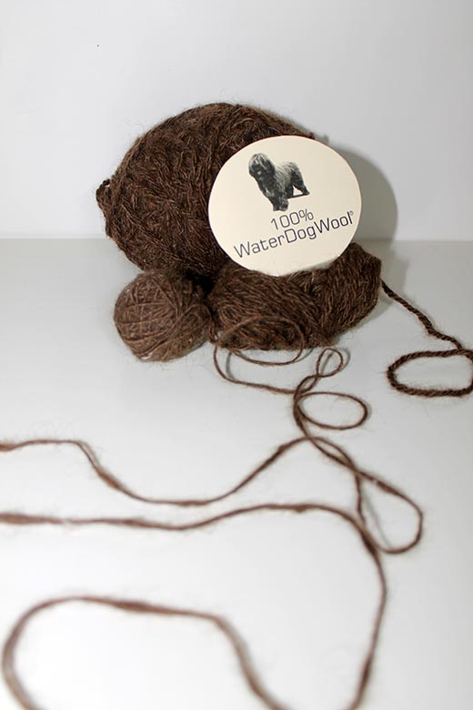 Hilo y lana de dos cabos de Lana de perro de aguas WaterDogWool